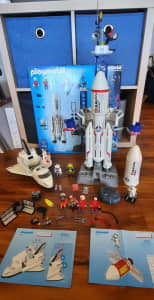 Playmobil space station and shuttle