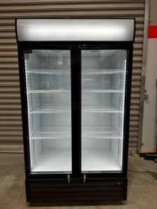 Crusader SS-P1000WE-A Glass Two Door Refrigerator - Commercial