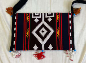 Handmade rug pattern tote bag