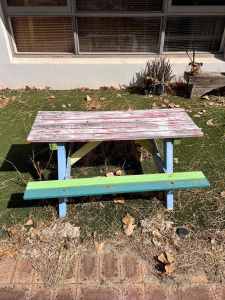 Free Children’s Picnic Table Upcycle Project