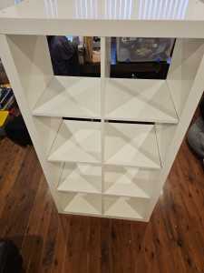 ikea white bookcase storage shelving cubes 