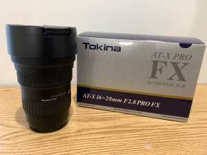 16-28mm f2.8 Canon EF Mount Wide Angle Zoom Lens (Tokina)