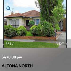3 bedroom house for rent in Altona north.