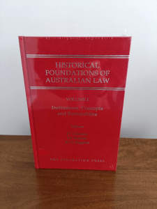Historical Foundations of Australian Law (Vol 1&2) HARDBACK NEW-SEALED