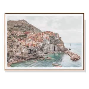 100cmx150cm Italy Cinque Terre Wood Frame Canvas Wall Art ...