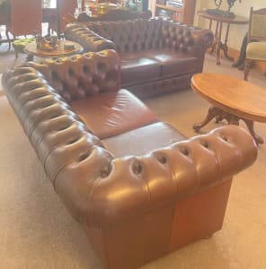 Leather Chesterfield Couches