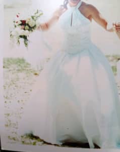 Wedding Dress by Abbey Bridal Size 10 & childs dress 