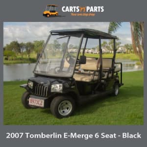 2007 Tomberlin E-Merge 6 Seat Black Golf Cart