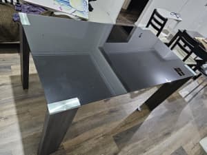 Black Glass Dining table