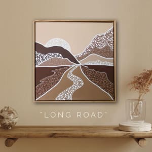 Artwork – “ LONG ROAD “ – Hand Painted by Artist Nikki Silk - READ AD