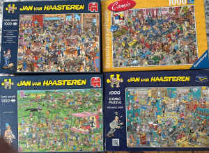 Jan van Haasteren puzzles.All 4 for $60. (up tp $44.95 each new)