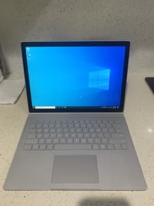 13 inch surface book with 256gb SSD storage with charger