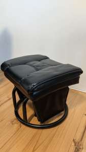 Valco Nursing Glider Chair with storage ottoman
