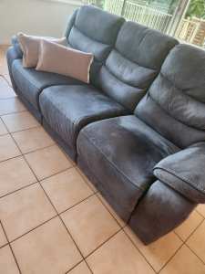 1 X Three Seater Sofa and 2 X One Seater Sofas. Electric Reclining