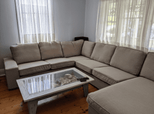 Comfortable KIVIK 5-Seat Corner Sofa w/ Chaise Longue - Beige 