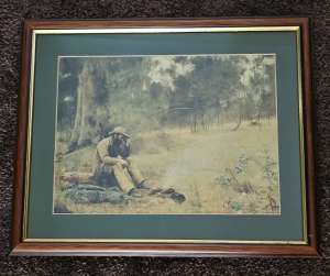 Framed Print on canvas. $10. Down on His Luck by Frederick McCubbin
