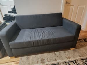 2 Seater Navy Sofa Bed