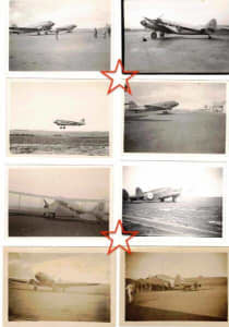 8 x WW2 Photos RAAF CIVILIAN-AIRCRAFT
