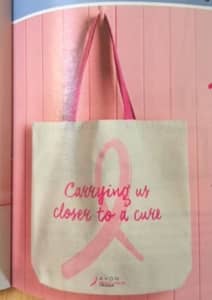 BREAST CANCER (AVON) TOTE BAGS - NEVER USED - 4 Available
