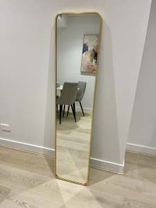 Full Length Rose Gold Mirror - Free standing