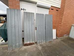 4 used galvanized sheets