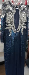 Vintage Sandra Layt (Australia) Full Length Evening Dress Size 14