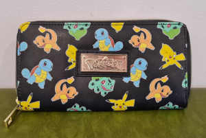 Pokemon Wallet with Kanto starters and Pikachu