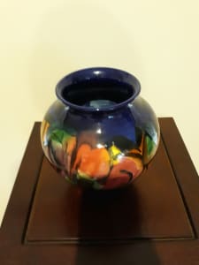 Colourful ceramic vase, 1990's 