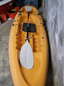 Malibu mini-x kayak w/ paddle, seat and trolley