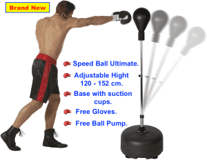 Free Standing Reflex Heavy Duty Speed Ball Punch Kick Boxing Training