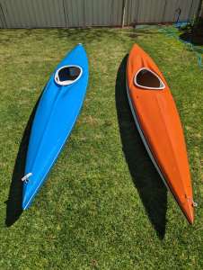 2 fibreglass kayaks for sale. $250 the pair.