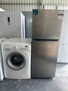 Hisense 230 Litres Fridge Freezer And Electrolux 7.5 KGS Washing Machi