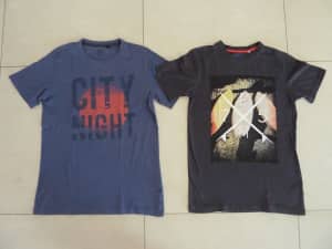 Boys: 2x Various T-shirts. 16yrs. $10 EACH. UNWORN Excellent condn.