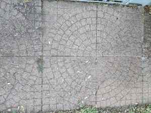 Ornamental Concrete garden slab pavers