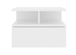 vidaXL Floating Nightstands 2 pcs White (SKU:800406) Free Delivery