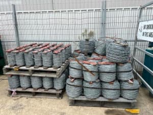 DOWNGRADE BARB WIRE - 500 MT ROLLS - 200 AVAILABLE