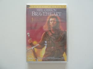 DVD: Braveheart. MA . Mel Gibson. SEALED/Unused, As NEW Condition