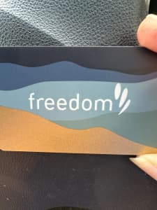Freedom furniture gift card $519