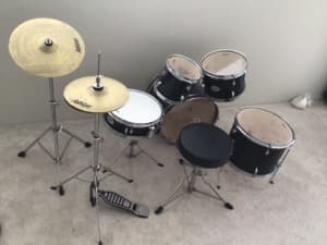 Ashton junior black drum kit rrp $499