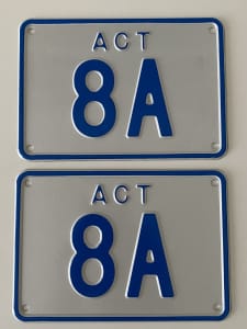 ACT Number Plate 8A
