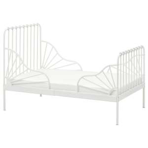 Adjustable toddler/single bed - white