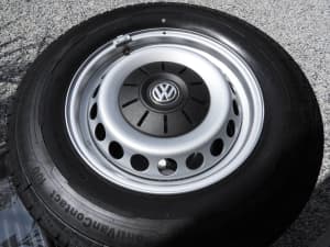 FOUR New Genuine VW Crafter 2017- Wheels with covers