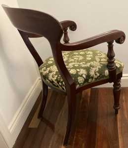 Mahogany Elbow Chair Circa 1845
