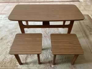 Small Coffee Table and two Matching Side Tables