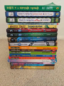 Assorted kids books Diary of A Wimpy kid etc