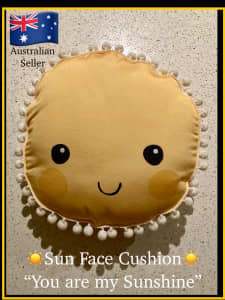 Sun Cushion- You Are My Sunshine - New Without Tags- Gorgeous Design
