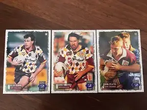 Brisbane Broncos NRL footy card sets 1995
