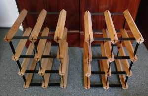 Rustic Timber Wine Rack , $10 each, $15 for both