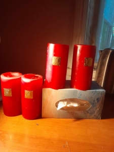 Candles Red x 4 