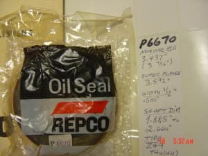 VALIANT TIMING OIL SEAL~oem REPCO M/I AUSTRALIA c1985~P6670~97146